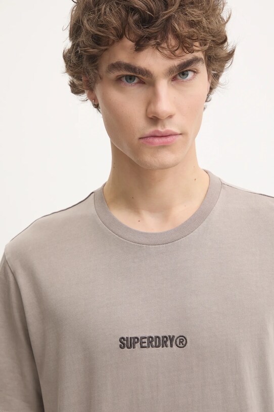 Бавовняна футболка Superdry сірий M1012028A.1PC