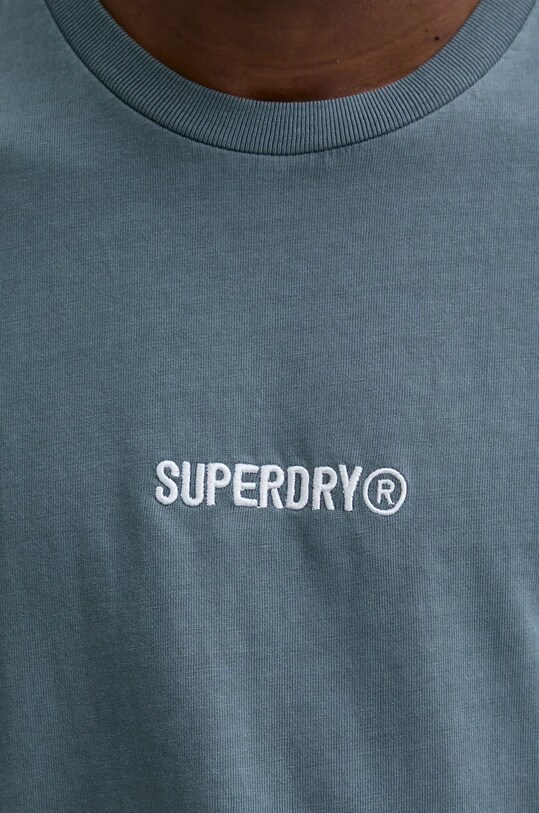Бавовняна футболка Superdry M1012028A.9VC блакитний