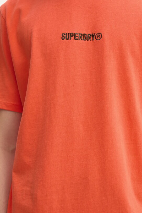 Бавовняна футболка Superdry M1012028A.UM2 помаранчевий