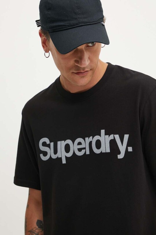 Бавовняна футболка Superdry чорний M1012032A.02A