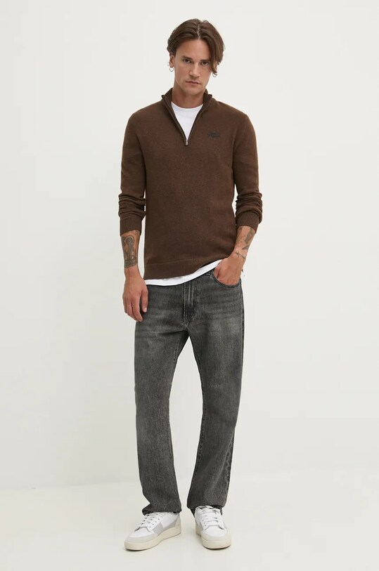 Хлопковая футболка Superdry M1012032A.T7X белый AW24