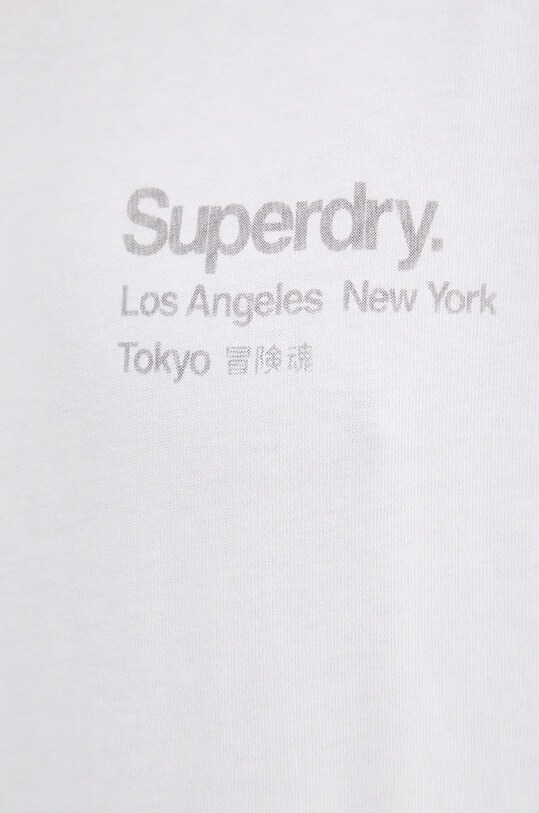 Хлопковая футболка Superdry M1012032A.T7X белый