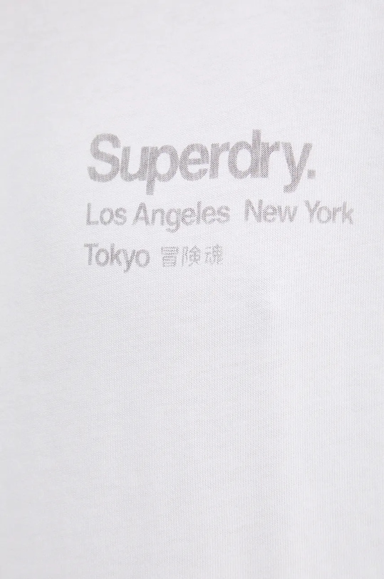 Superdry tricou din bumbac M1012032A.T7X alb