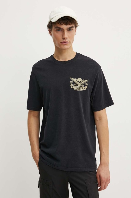 Oblečení Bavlněné tričko Superdry M1012047A.8IT černá