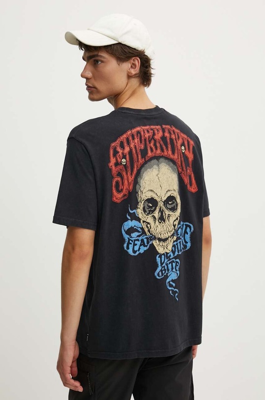 Bavlněné tričko Superdry černá M1012047A.8IT