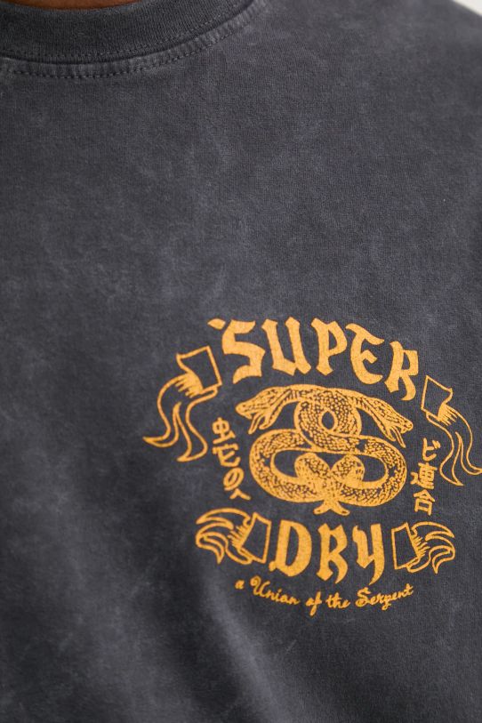 Superdry pamut póló M1012047A.8JD szürke