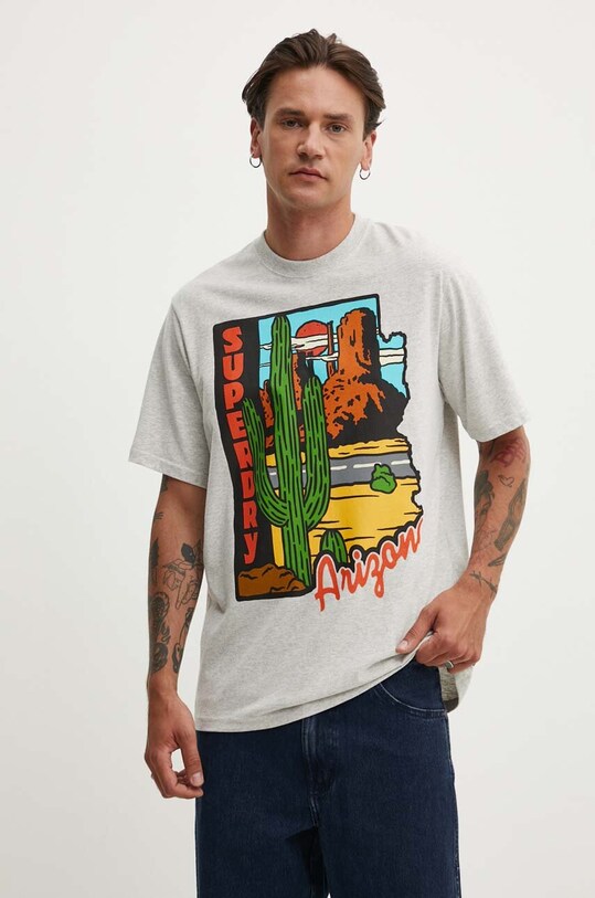Футболка Superdry regular сірий M1012158A.5WB
