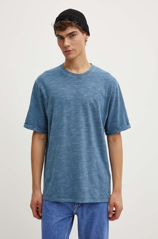 Бавовняна футболка Superdry бавовна блакитний M1012186A.XIX