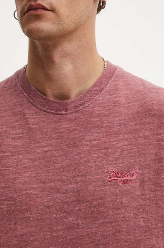 Superdry t-shirt bawełniany bordowy M1012186A.XL2
