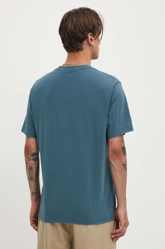 Bavlněné tričko Superdry tyrkysová M1012187A.1XJ