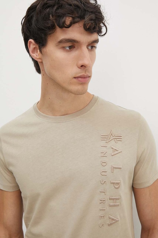 Alpha Industries tricou din bumbac bej 138500