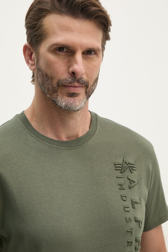 Alpha Industries t-shirt in cotone verde 138500