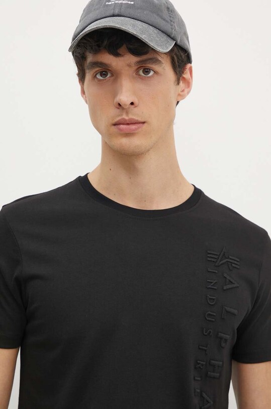 Alpha Industries tricou din bumbac negru 138500