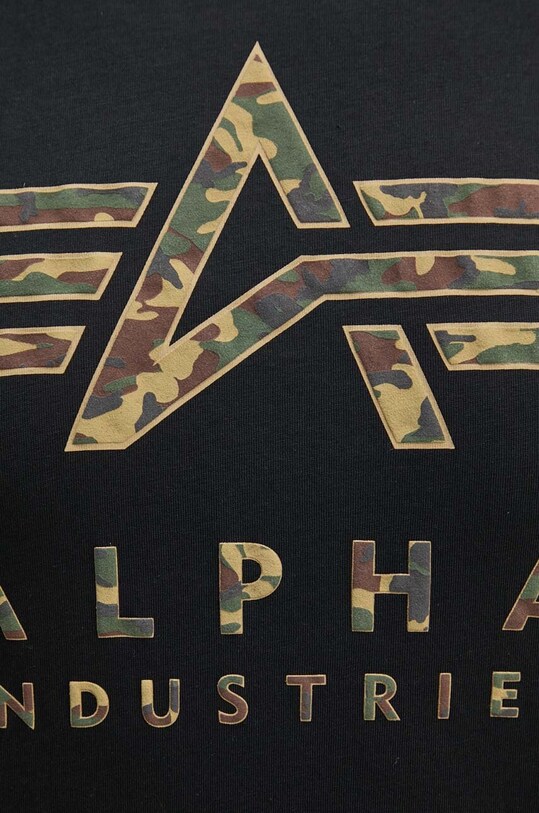 Хлопковая футболка Alpha Industries 146506 чёрный