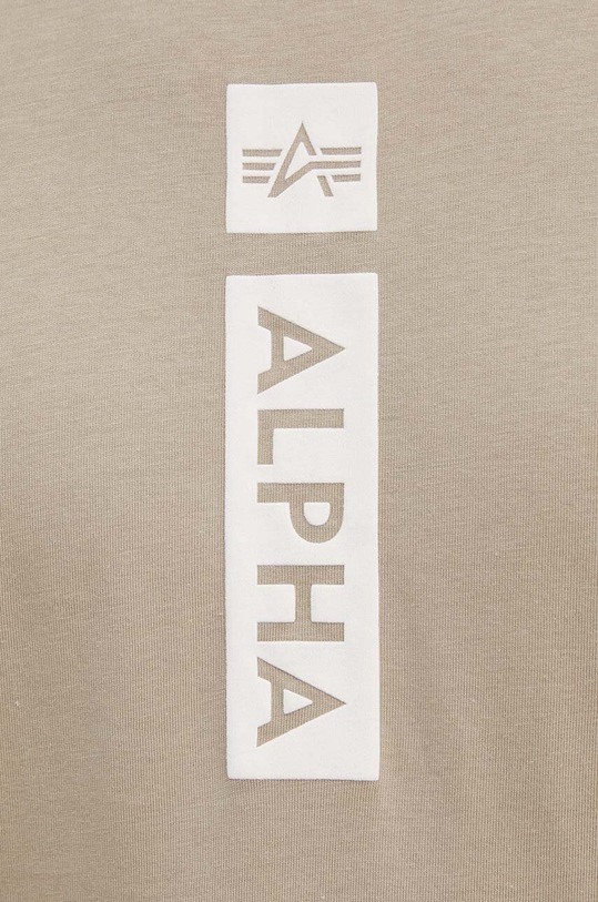 Alpha Industries tricou din bumbac 146509 bej
