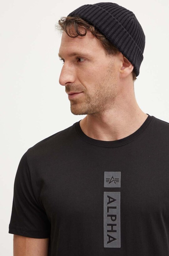 Alpha Industries tricou din bumbac negru 146509