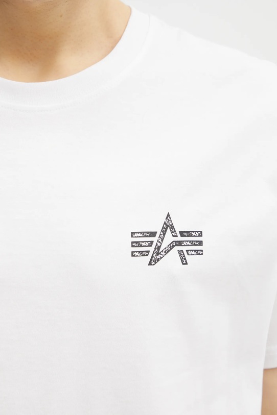 Alpha Industries tricou din bumbac alb 148516