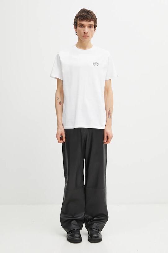 Alpha Industries tricou din bumbac 148516 alb