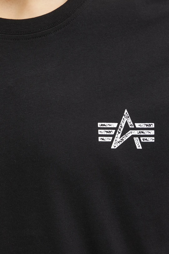 Alpha Industries t-shirt bawełniany czarny 148516