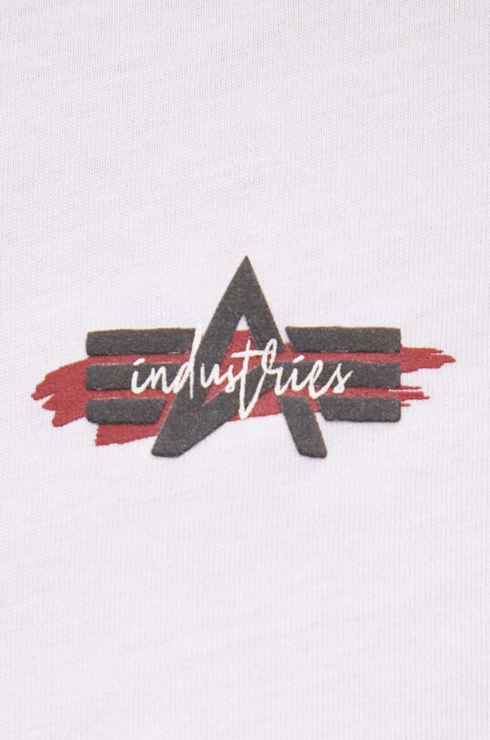 Alpha Industries tricou din bumbac 148523 alb