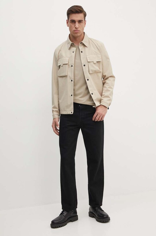 Бавовняна футболка Alpha Industries 148523 бежевий AW24