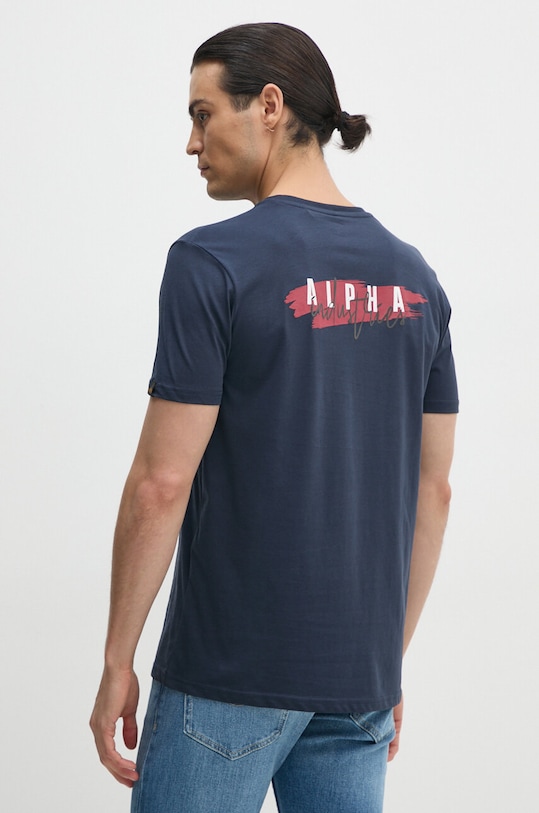 Îmbrăcăminte Alpha Industries tricou din bumbac 148523 albastru