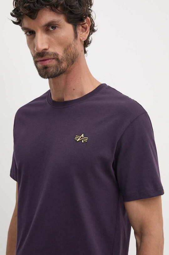 Alpha Industries tricou din bumbac violet 148511