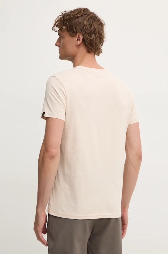 Oblečení Bavlněné tričko Alpha Industries 108501 béžová