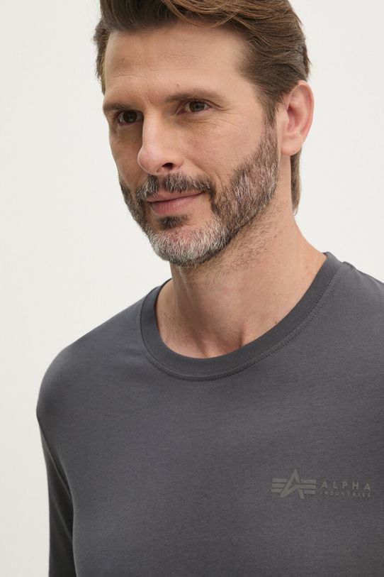 Alpha Industries t-shirt bawełniany szary 138505