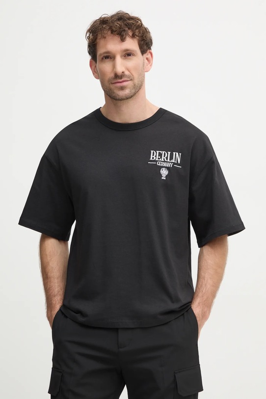 Oblečenie Bavlnené tričko Alpha Industries 148515 čierna