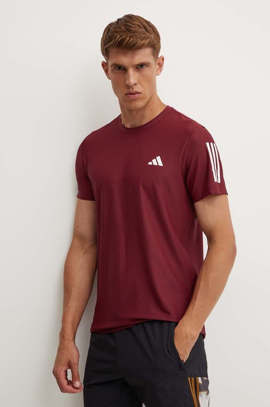 Μπλουζάκι προπόνησης adidas Performance Own The Run Base μπορντό IM5409