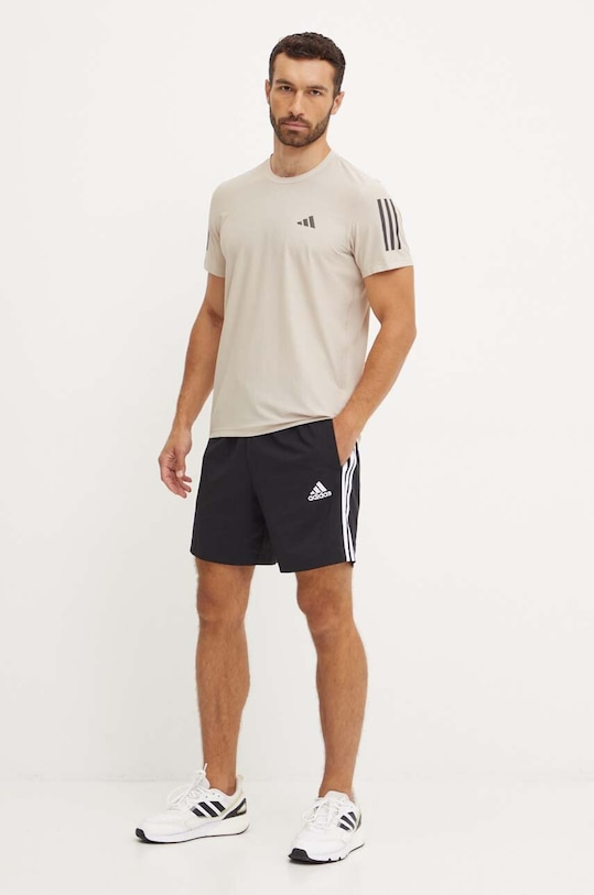 Běžecké tričko adidas Performance Own The Run Base IV5403 béžová AW24