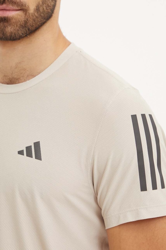 Běžecké tričko adidas Performance Own The Run Base IV5403 béžová