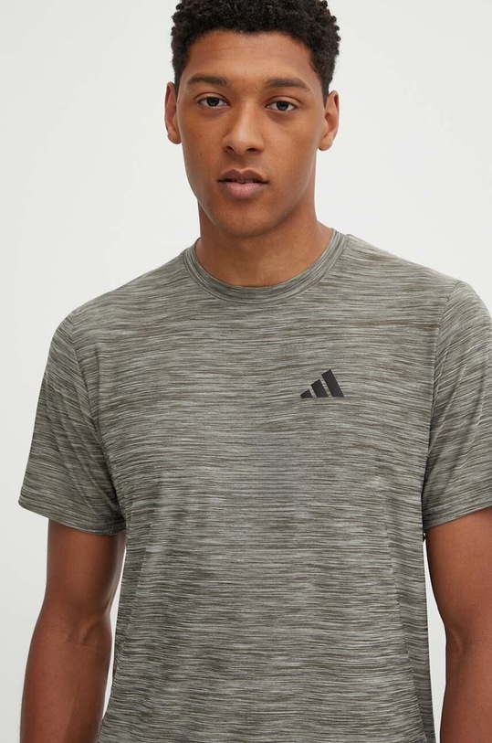 adidas Performance tricou de antrenament Train Essentials melanj verde IW3363