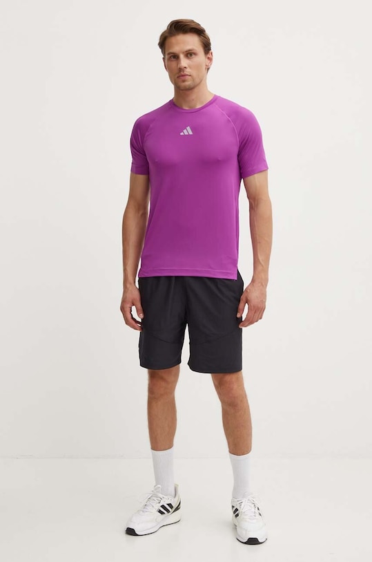 Футболка для тренинга adidas Performance Gym+ IW8372 фиолетовой AW24