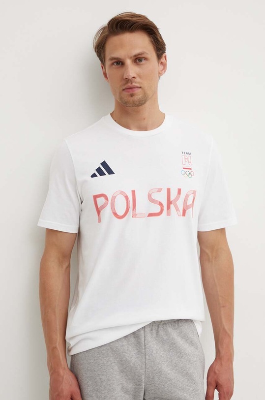 Футболка adidas Performance Polska бавовна білий JF6677