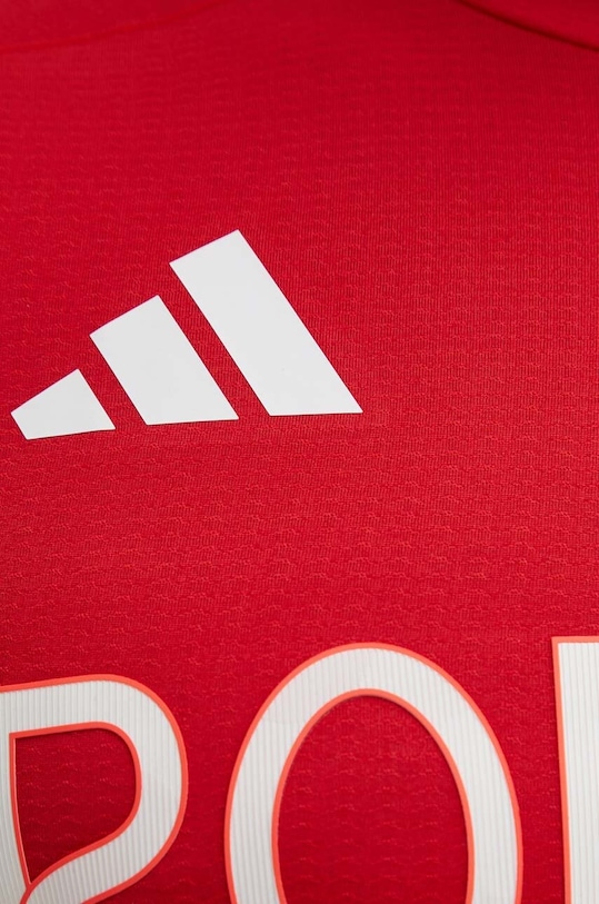 adidas Performance t-shirt treningowy HIIT Polska JF6680 czerwony