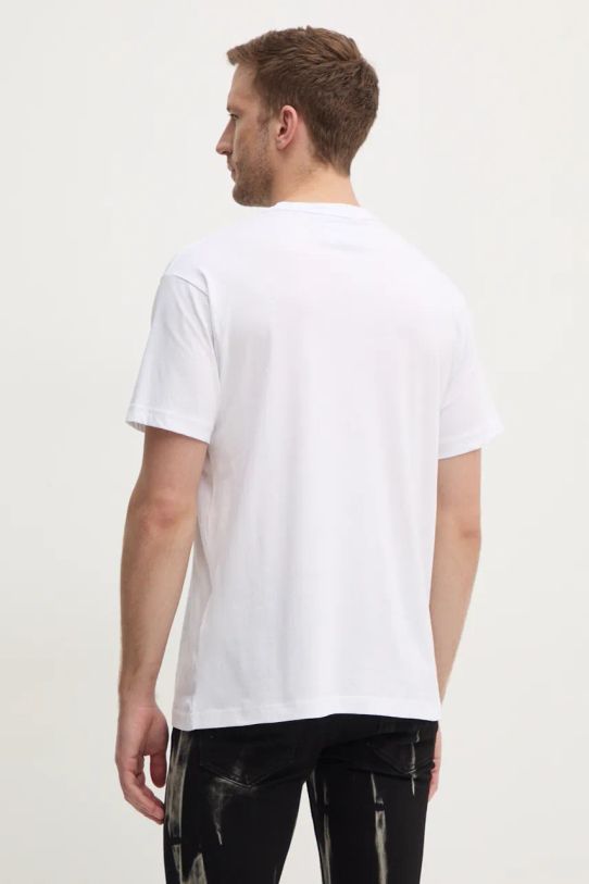 Îmbrăcăminte Versace Jeans Couture tricou din bumbac 77GAHT08.CJ00T alb