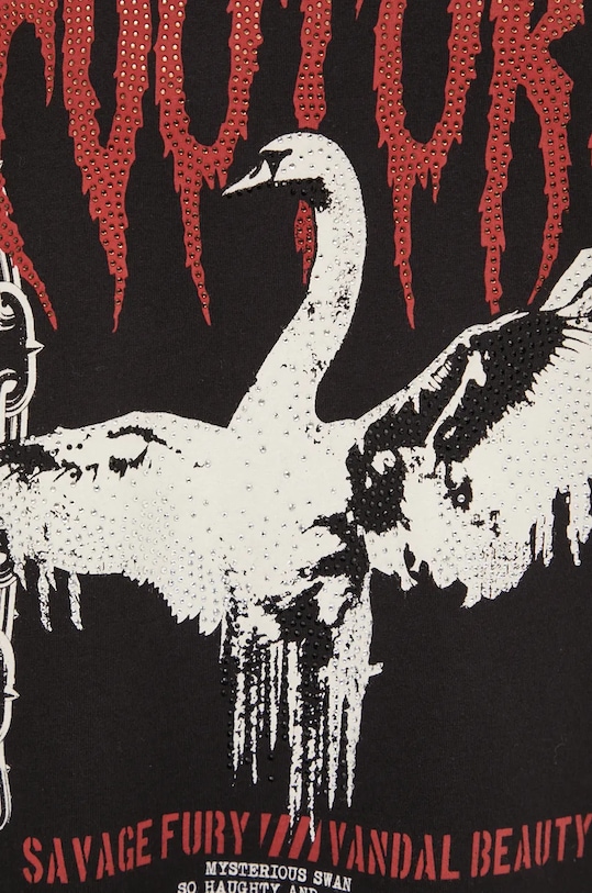 Pamučna majica Versace Jeans Couture 77GAHG01.CJ00G crna