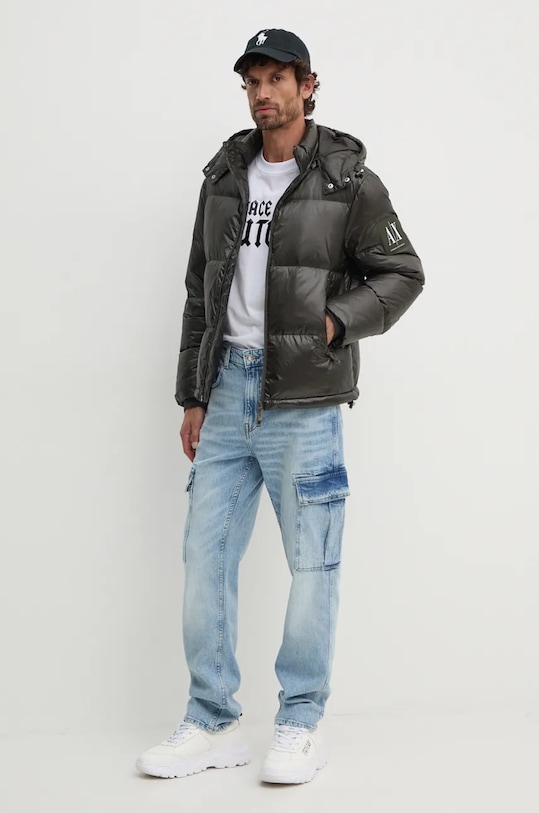 Versace Jeans Couture tricou din bumbac 77GAHL02.CJ01L alb AW24