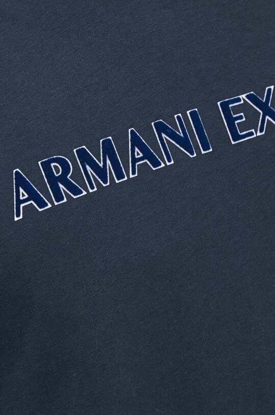 Armani Exchange tricou din bumbac 6DZTBD.ZJ3VZ bleumarin