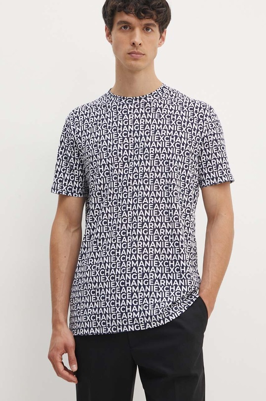 Bavlněné tričko Armani Exchange regular černá 6DZTJA.ZJH4Z