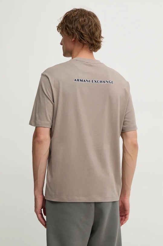 Odzież Armani Exchange t-shirt bawełniany 6DZTJV.ZJLFZ beżowy