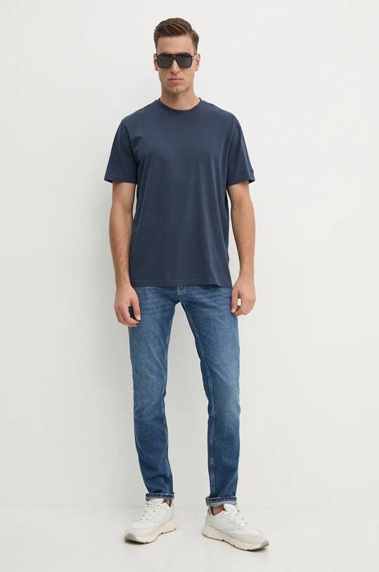 Paul&Shark t-shirt bawełniany 14311607 granatowy AW24