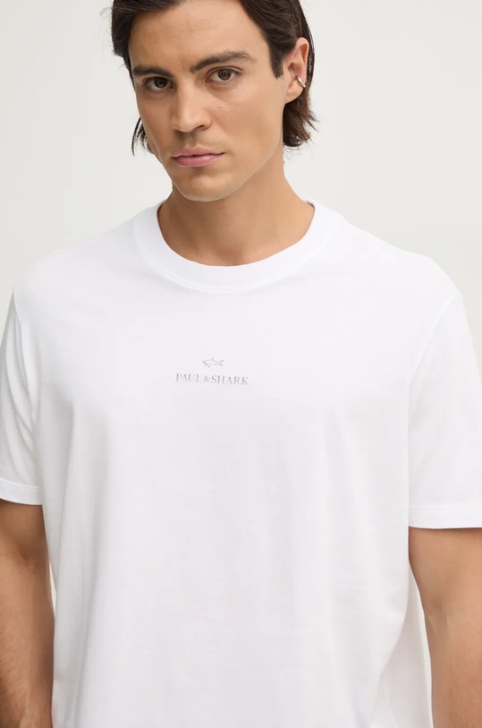 Paul&Shark tricou din bumbac print bej 14311646