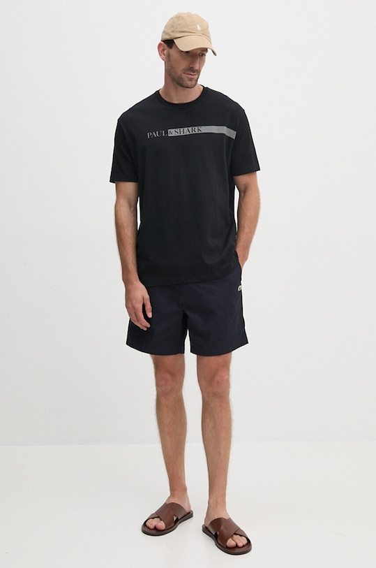 Paul&Shark tricou din bumbac 14311652 negru AW24