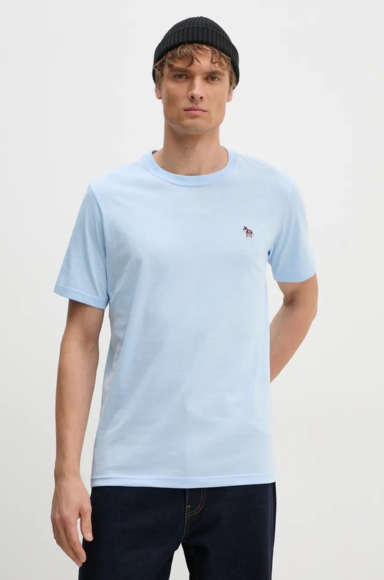 PS Paul Smith tricou din bumbac albastru M2R.011R.KZEBRA