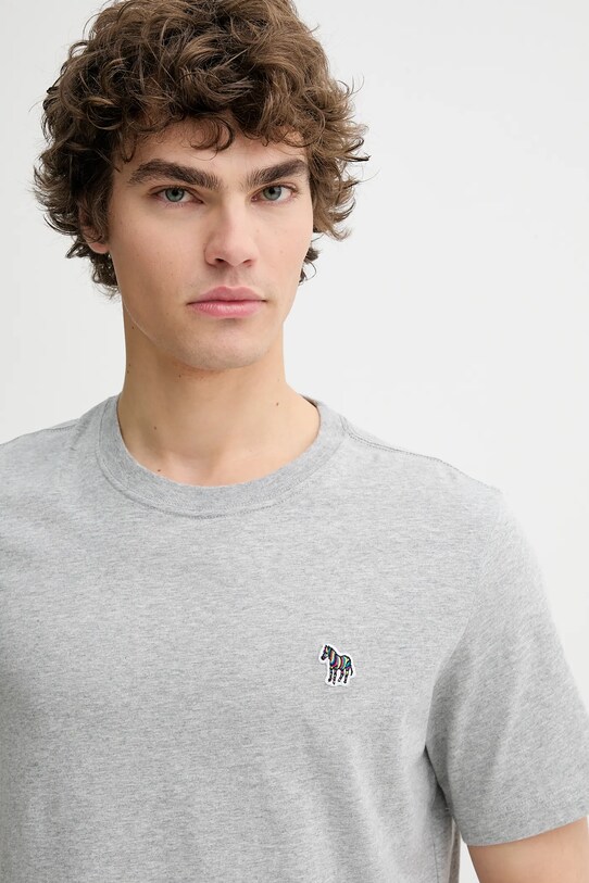 PS Paul Smith pamut póló szürke M2R.011R.KZEBRA