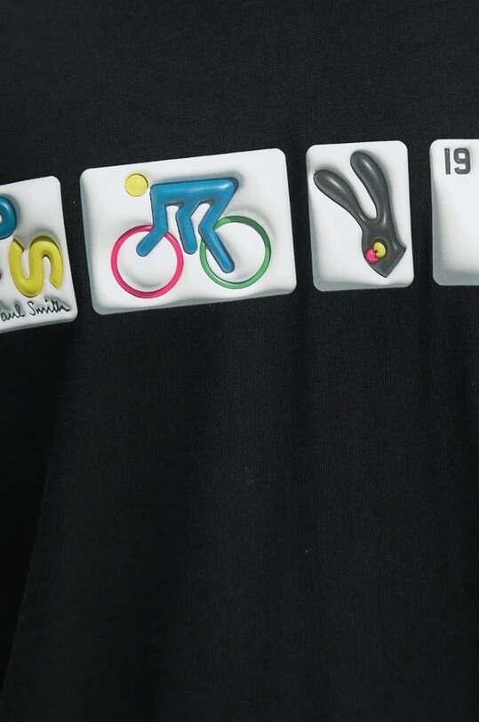 Bavlnené tričko PS Paul Smith M2R.011R.NP4805 čierna