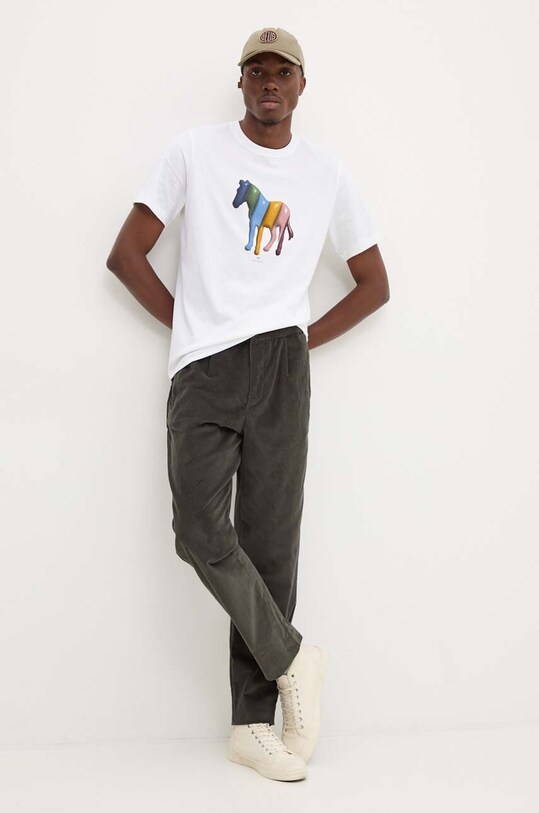 PS Paul Smith t-shirt bawełniany M2R.011R.NP4806 beżowy AW24